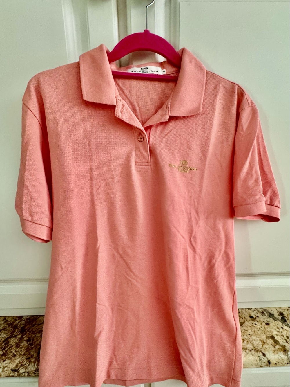 Balenciaga  Polo Shirt with Embroidered Logo